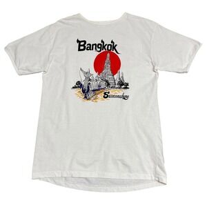 Vintage White Bangkok Suvarnahong Thailand T-Shirt